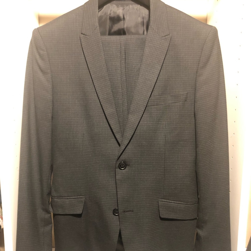 Select Homme Slim Suit / Micro Plaid